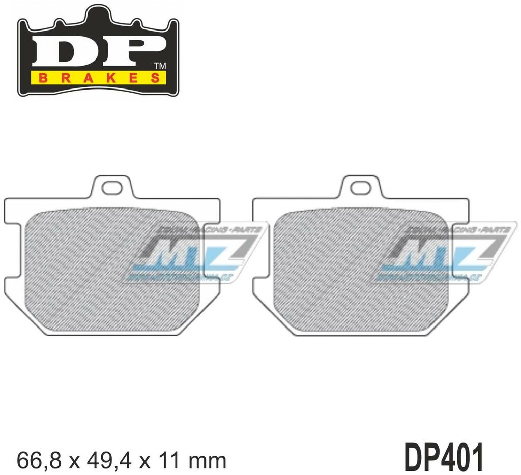 Obrázek produktu BRZDOVÉ DESTIČKY YAM F/R DP401