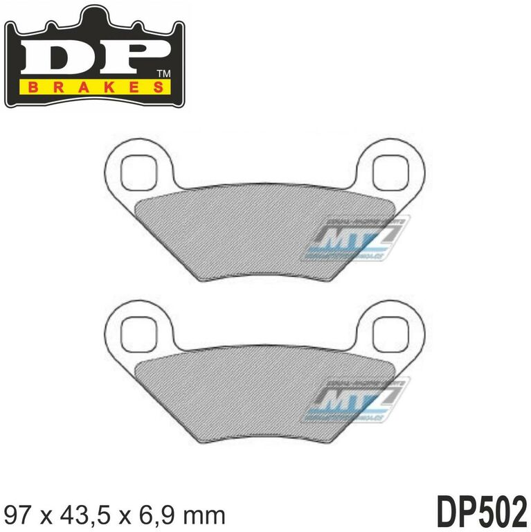 Obrázek produktu Destičky brzdové DP502 - DP BRAKES směs Premium Sinter OEM DP502