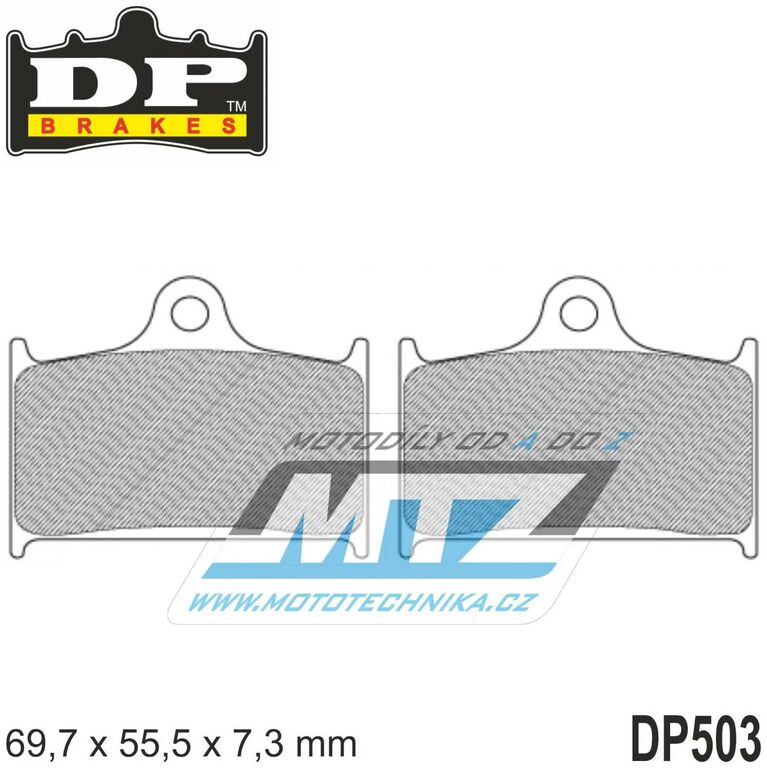 Obrázek produktu Destičky brzdové DP503-SDP DP Brakes - směs SDP Sport HH+ DP503-SDP