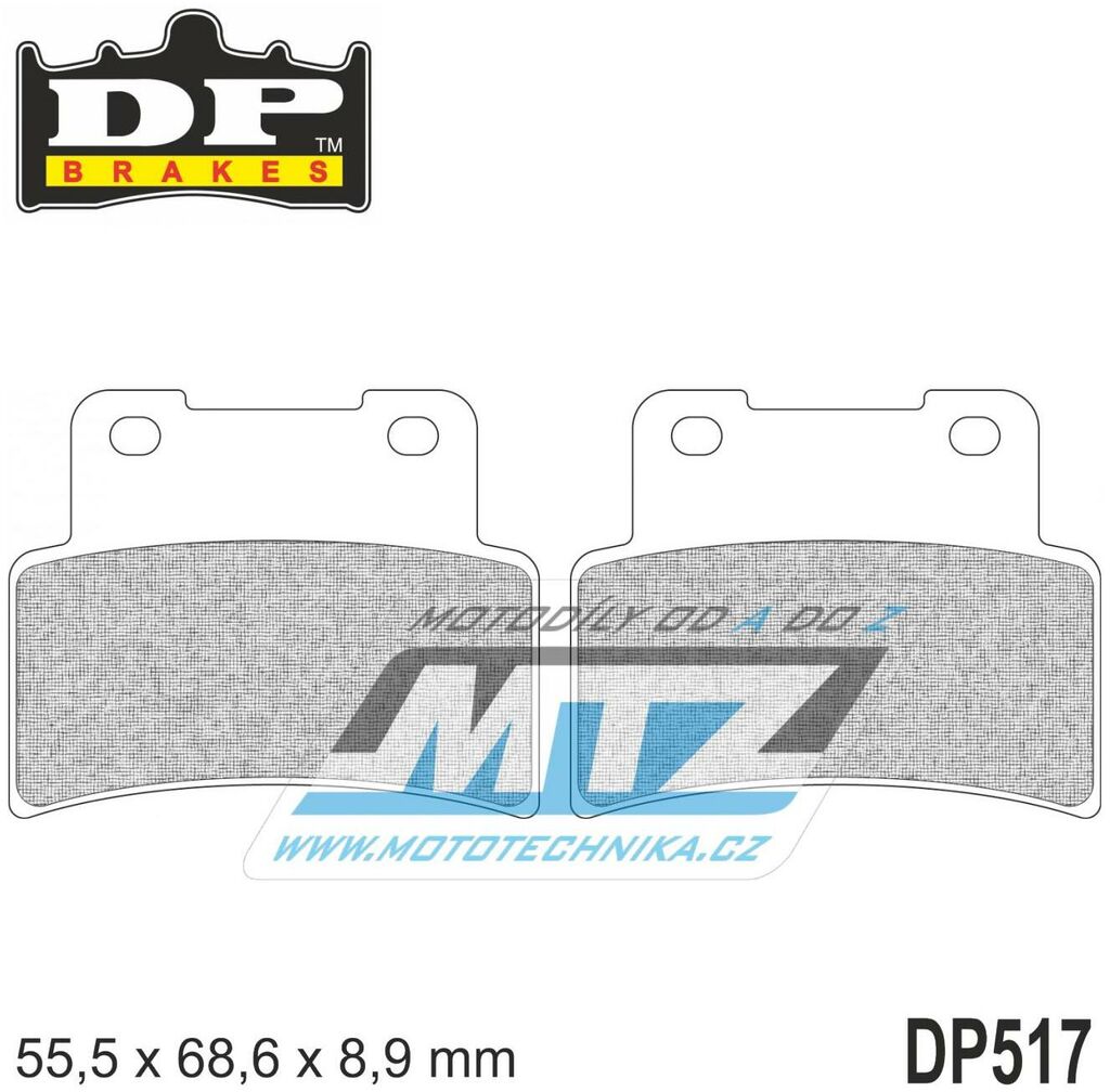 Obrázek produktu BRZDOVÉ DESTIČKY SINTRD DP517 DP517