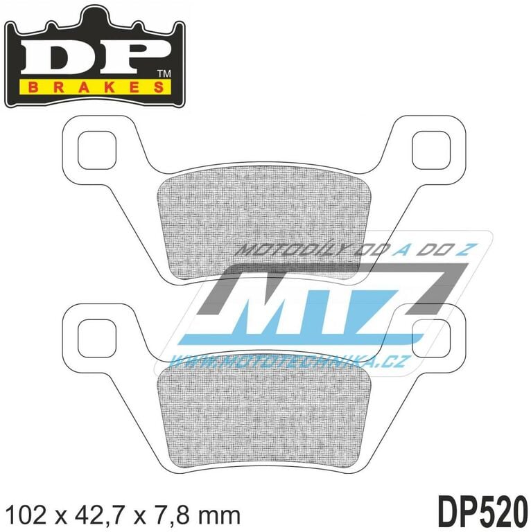 Obrázek produktu SPÉKANÉ BRZDOVÉ DESTIČKY DP520