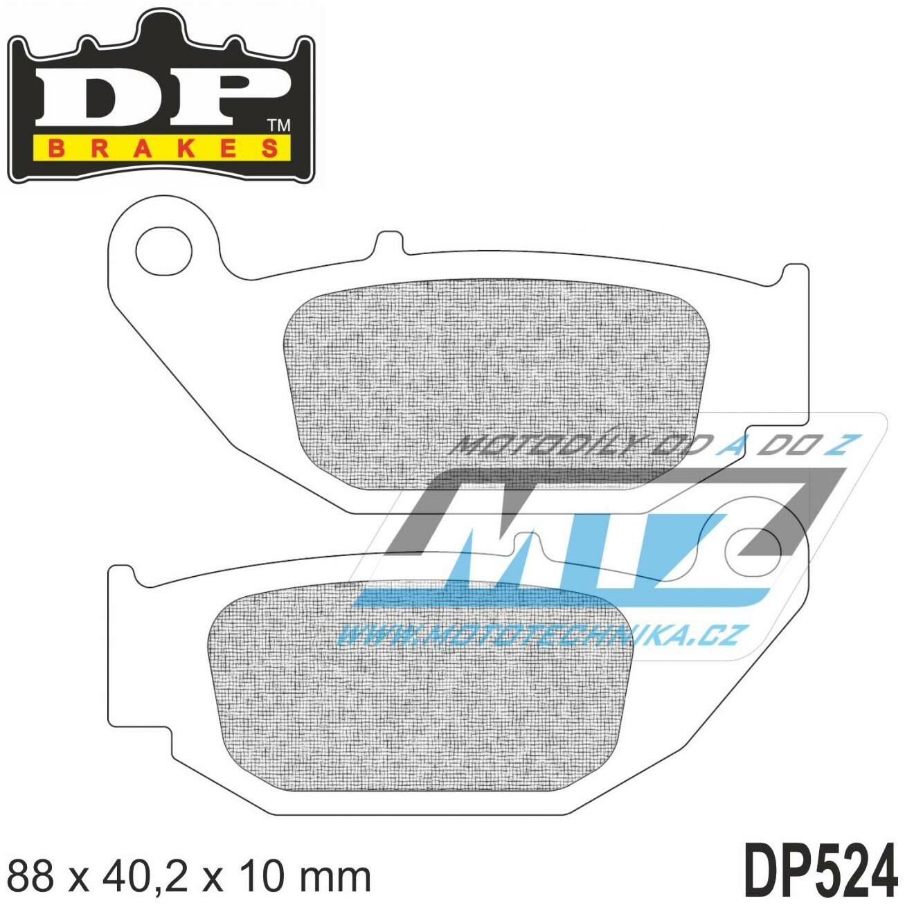 Obrázek produktu BRZDOVÉ DESTIČKY HONDA DP524 DP524
