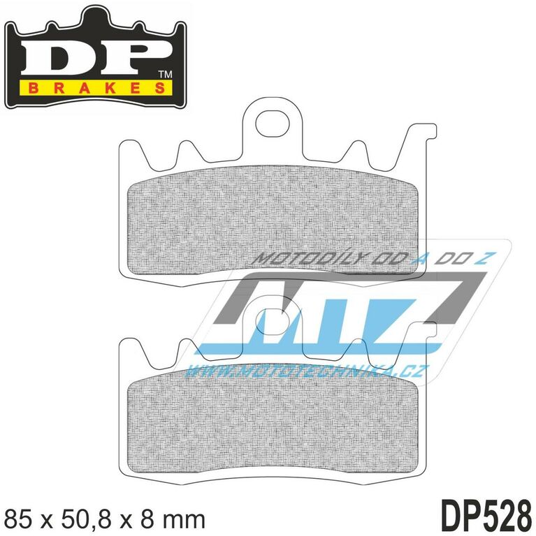 Obrázek produktu Destičky brzdové DP528-RDP DP Brakes - směs RDP X-RACE Titanium DP528-RDP