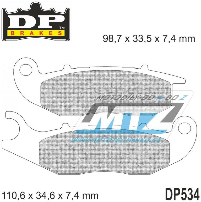 Obrázek produktu BRZDOVÉ DESTIČKY SINTRD DP534 DP534