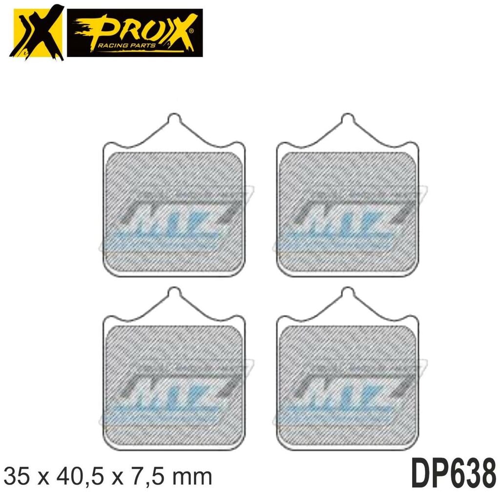 Obrázek produktu Destičky brzdové DP638-PROX (sada 4ks) DP638-PROX
