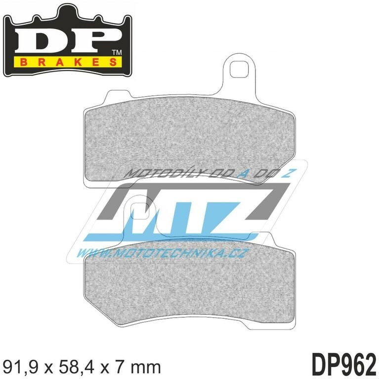 Obrázek produktu Destičky brzdové DP962-SDP DP Brakes - směs SDP Sport HH+ (dp962) DP962-SDP