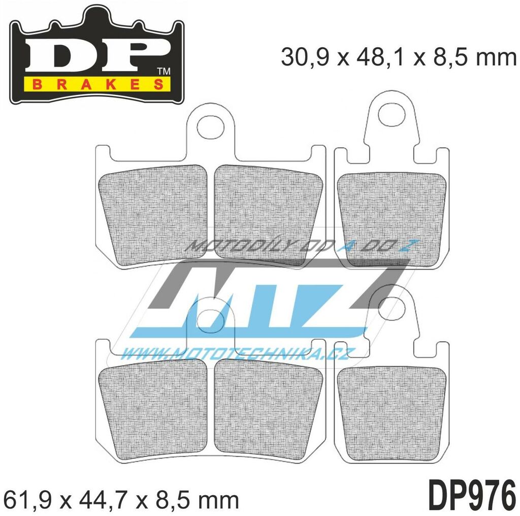 Obrázek produktu SPÉKÁNÍ BRZDOVÝCH DESTIČEK DP976