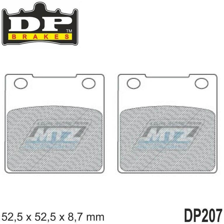 Obrázek produktu BRZDOVÉ DESTIČKY SUZ F/R DP207