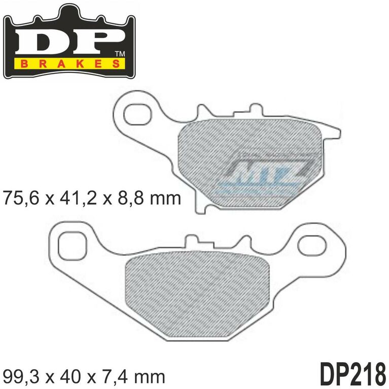Obrázek produktu BRZDOVÉ DESTIČKY MX KAW/SUZ FRT DP218