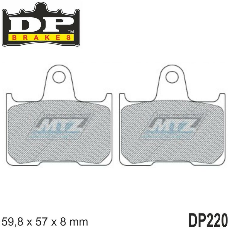 Obrázek produktu BRZDOVÉ DESTIČKY SUZ ZADNÍ DP220