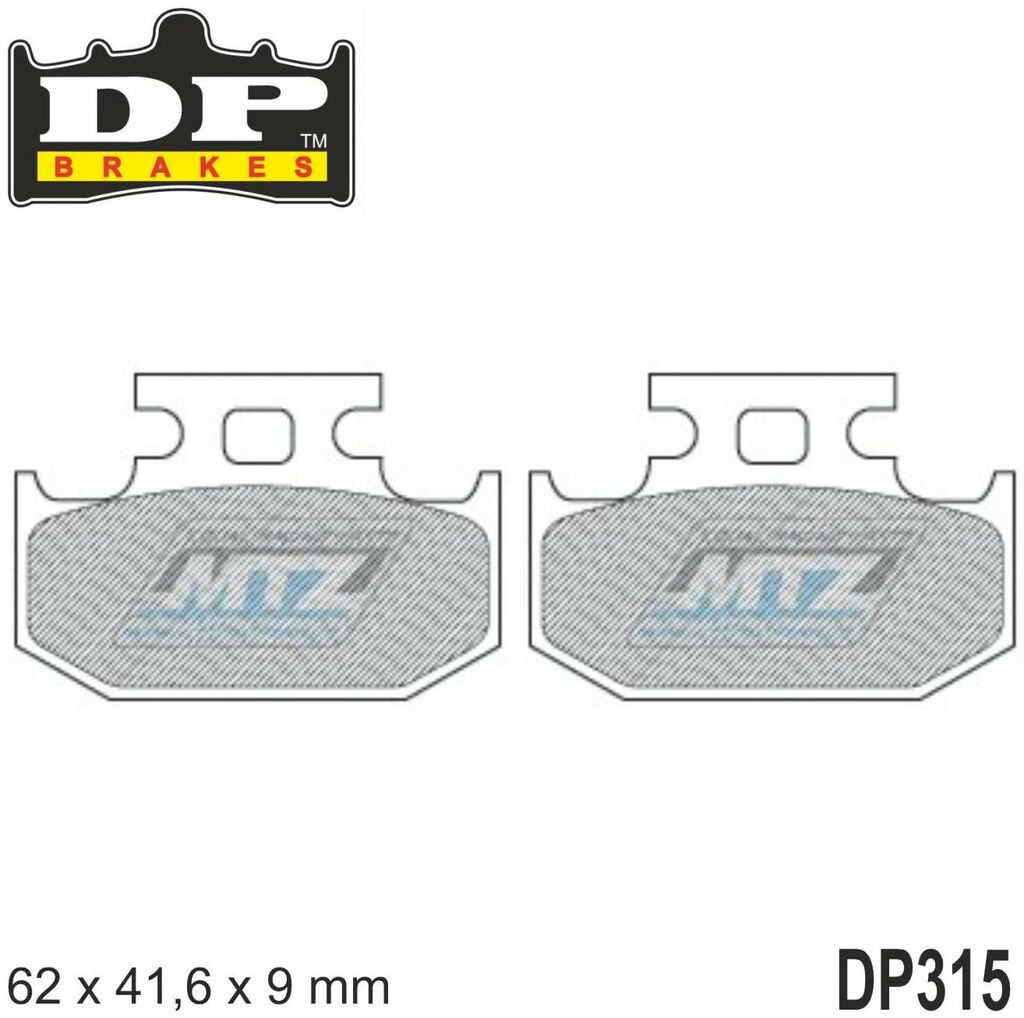 Obrázek produktu BRZDOVÉ DESTIČKY MX KAW/SUZ/YAM F/R DP315