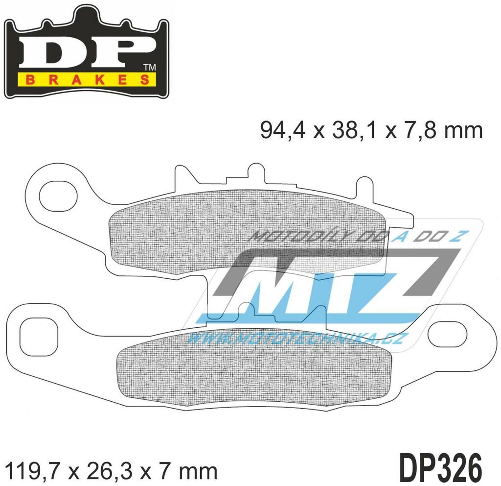 Obrázek produktu BRZDOVÉ DESTIČKY MX KAW FRT DP326