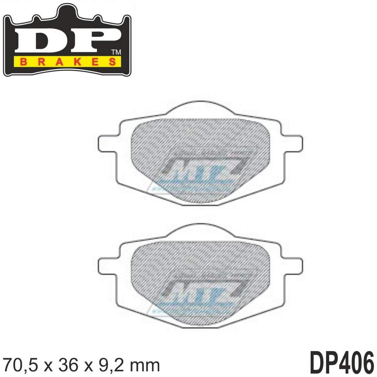 Obrázek produktu Destičky brzdové DP406-SDP DP Brakes - směs SDP Sport HH+ DP406-SDP