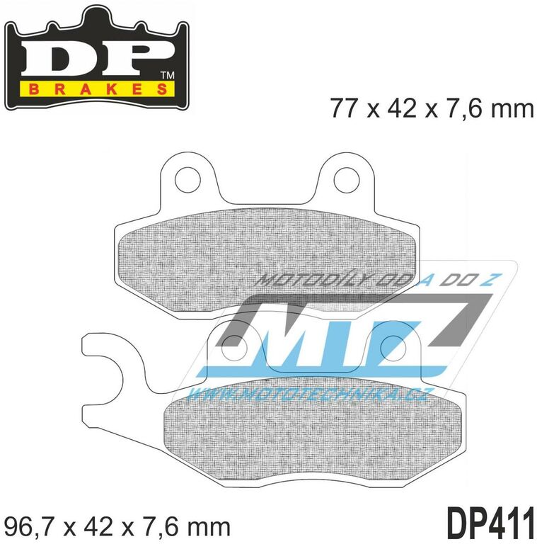 Obrázek produktu BRZDOVÉ DESTIČKY ATV/ST VŠECHNY F/R DP411