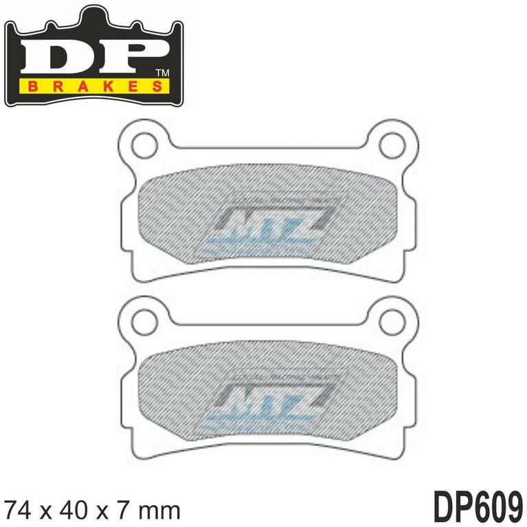 Obrázek produktu Destičky brzdové DP Brakes DP609 - směs Premium OEM Sinter (dp609) DP609