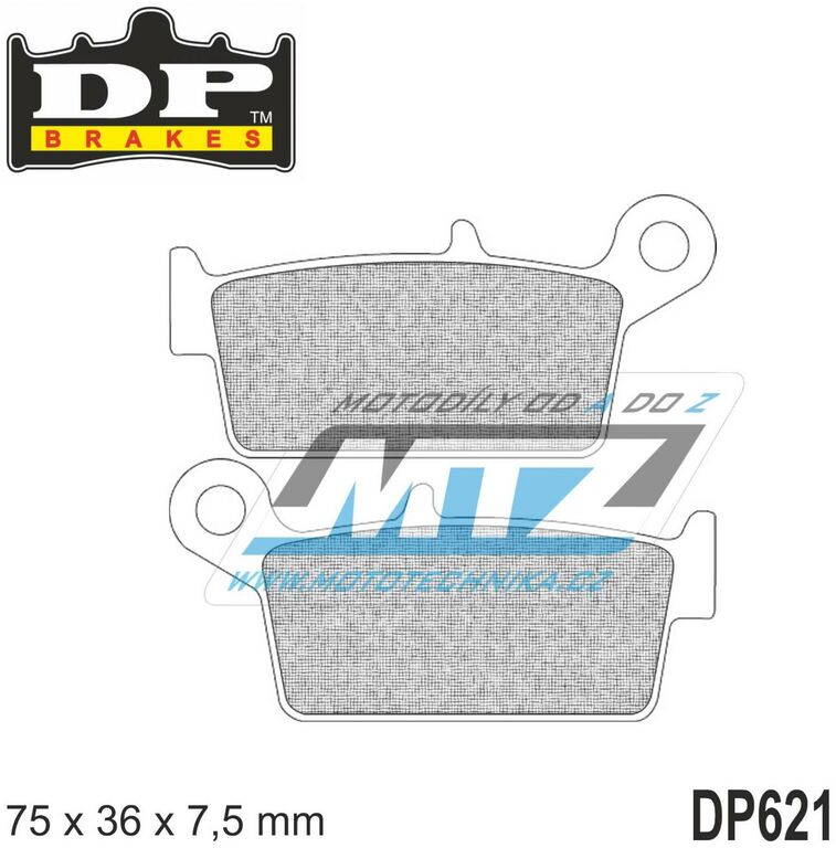 Obrázek produktu Destičky brzdové DP Brakes DP621 - směs Premium OEM Sinter (dp621) DP621
