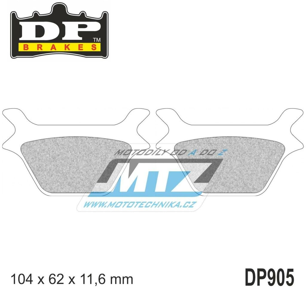 Obrázek produktu BRZDOVÉ DESTIČKY H-D 44209-87B/C DP905