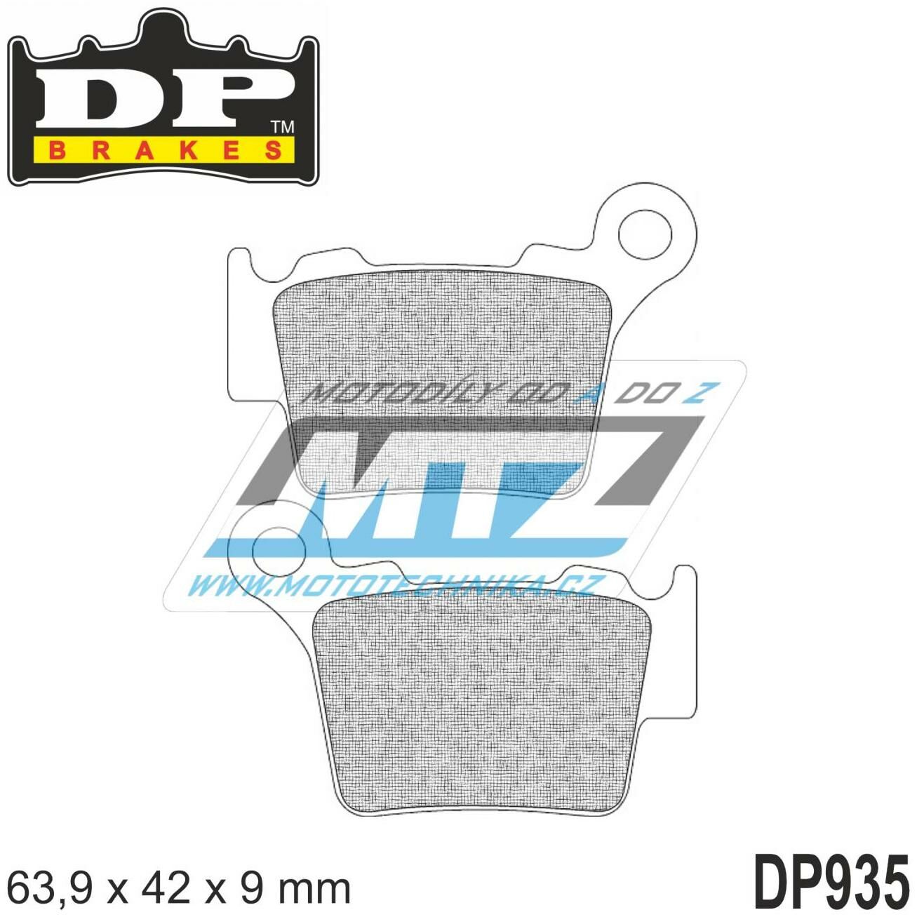 Obrázek produktu Destičky brzdové DP935-SDP DP Brakes - směs SDP PRO-MX