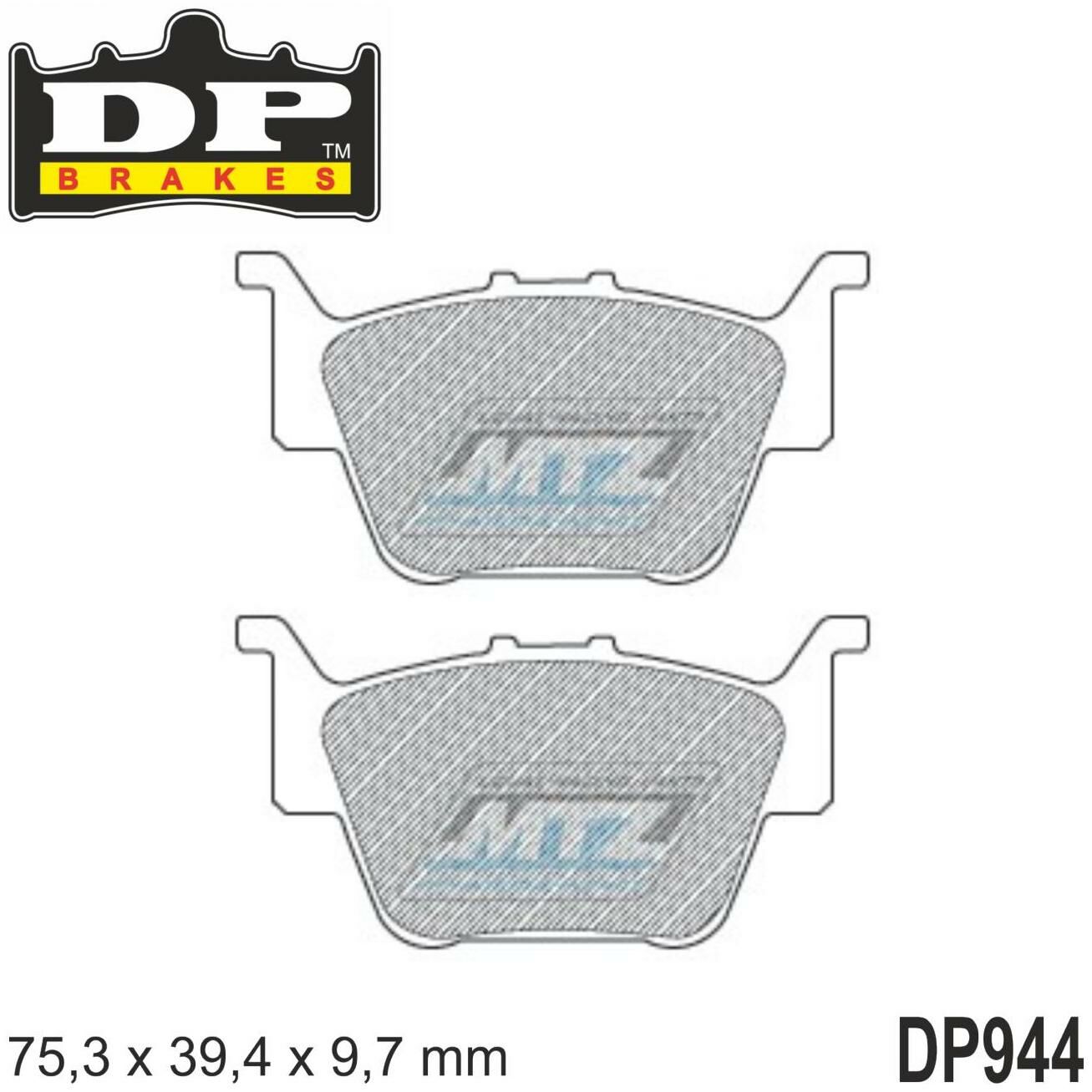 Obrázek produktu BRZDOVÉ DESTIČKY HON ATV ZADNÍ DP944