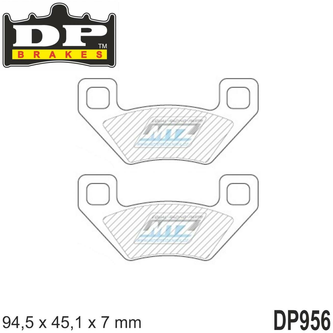 Obrázek produktu BRZDOVÉ DESTIČKY DP ATV DP956 DP956