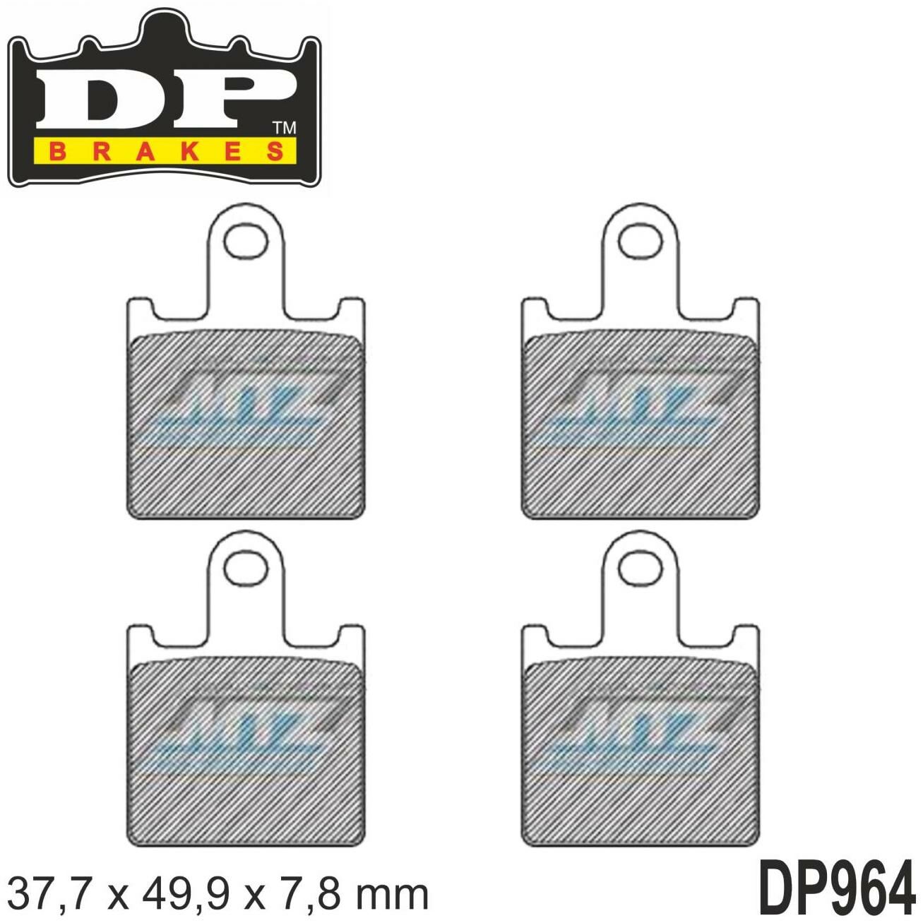 Obrázek produktu Destičky brzdové DP964-RDP DP Brakes - směs RDP X-RACE Titanium (dp964) DP964-RDP