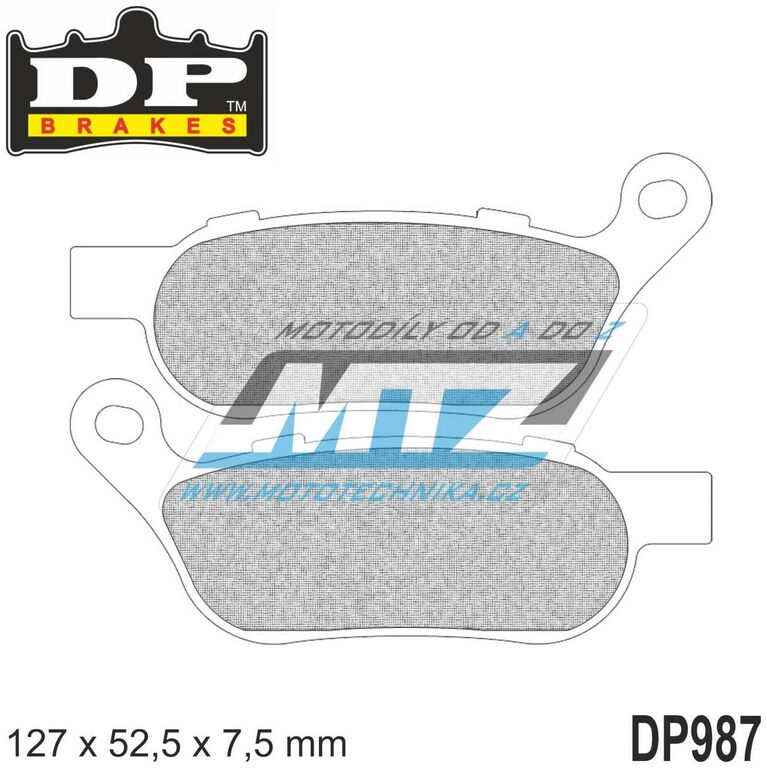 Obrázek produktu BRZDOVÉ DESTIČKY SINTRD DP987 DP987