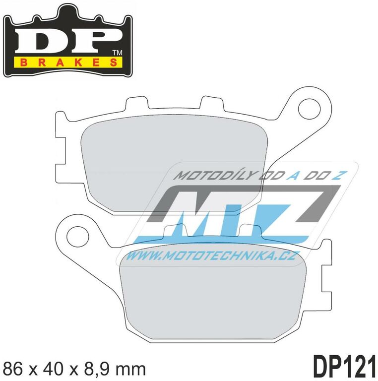 Obrázek produktu BRZDOVÉ DESTIČKY HON ZADNÍ DP121