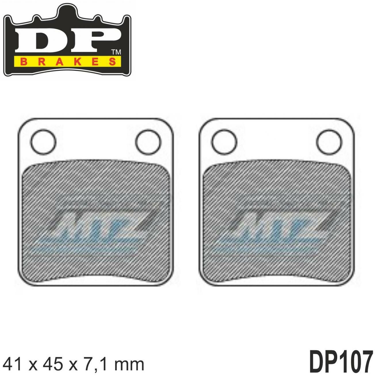 Obrázek produktu BRZDOVÉ DESTIČKY ATV/MX VŠECHNY F/R DP107
