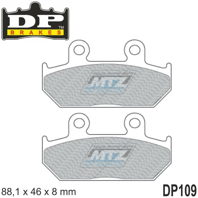 Obrázek produktu DP BRAKES BRZDY PAD HON FRT (DP109) DP109