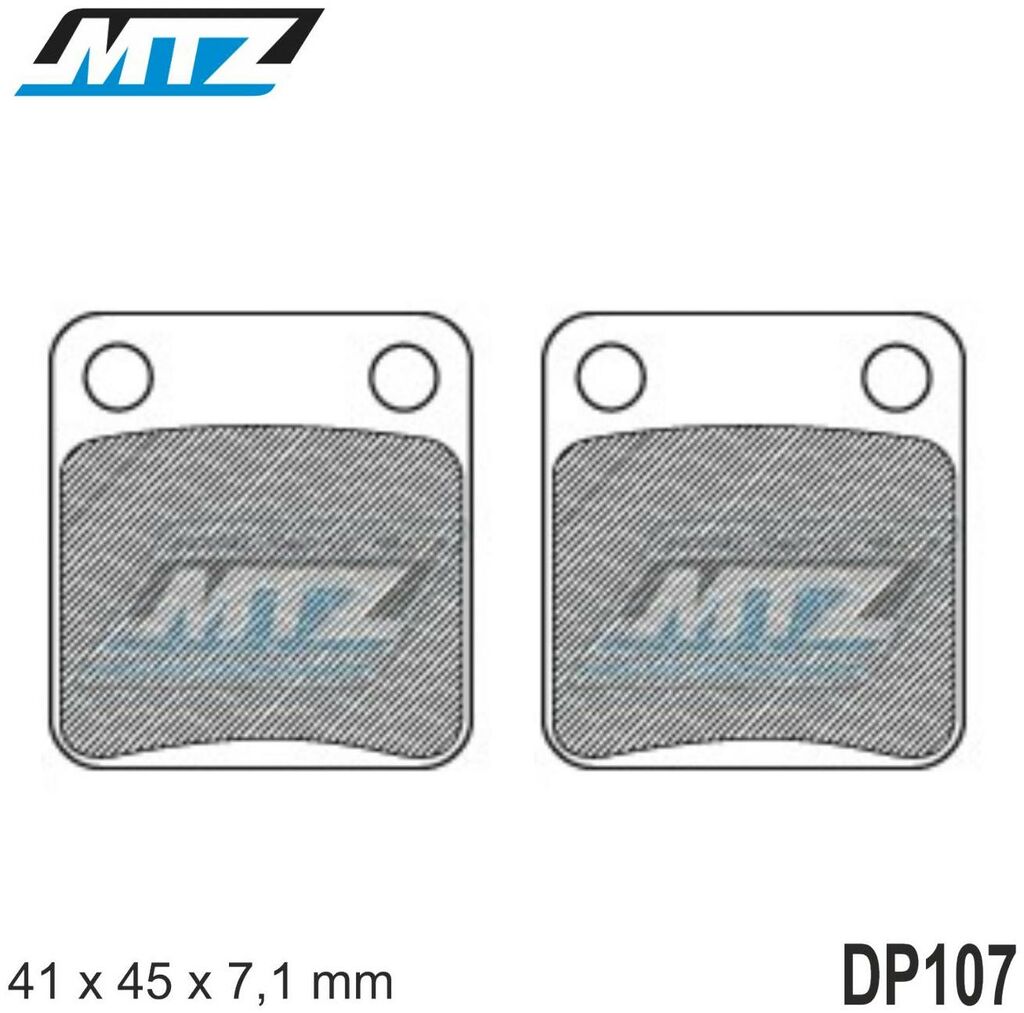 Obrázek produktu Destičky brzdové DP107-FM - MTZ směs Offroad Profi DP107-FM