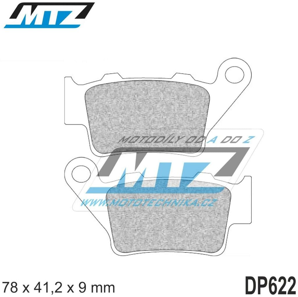 Obrázek produktu Destičky brzdové DP622-FM - MTZ směs Offroad Profi DP622-FM