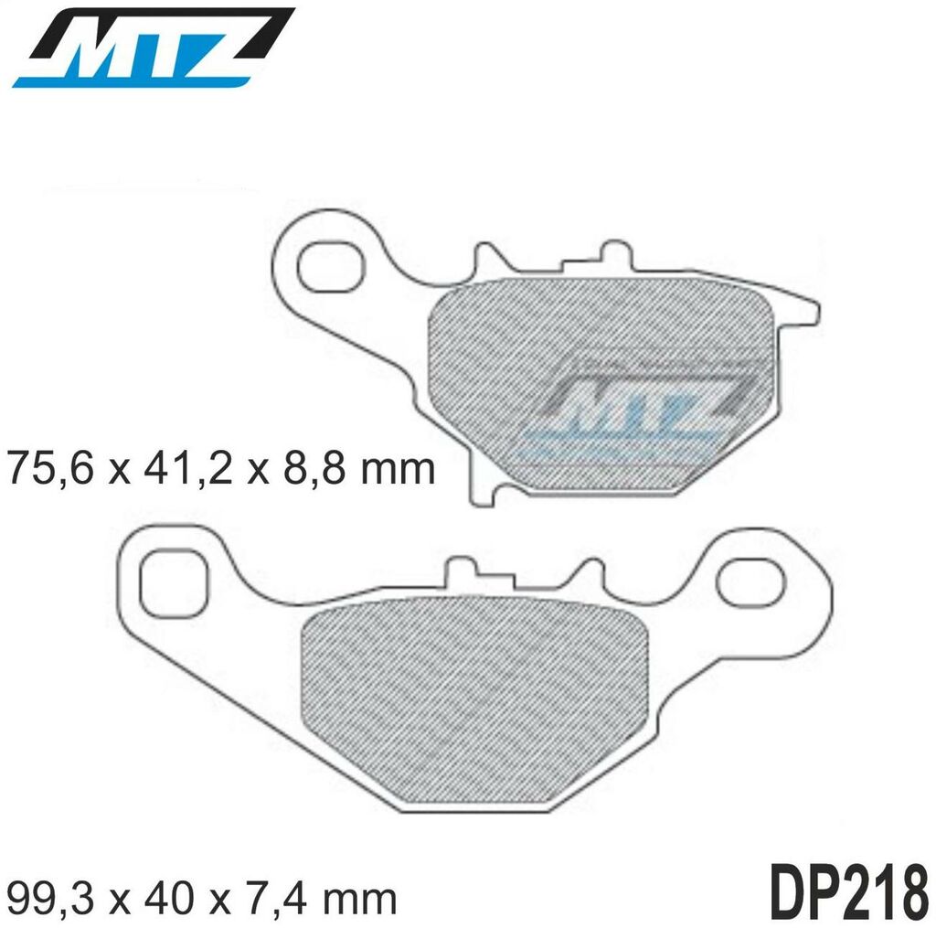 Obrázek produktu Destičky brzdové DP218-FM - MTZ směs Offroad Profi DP218-FM