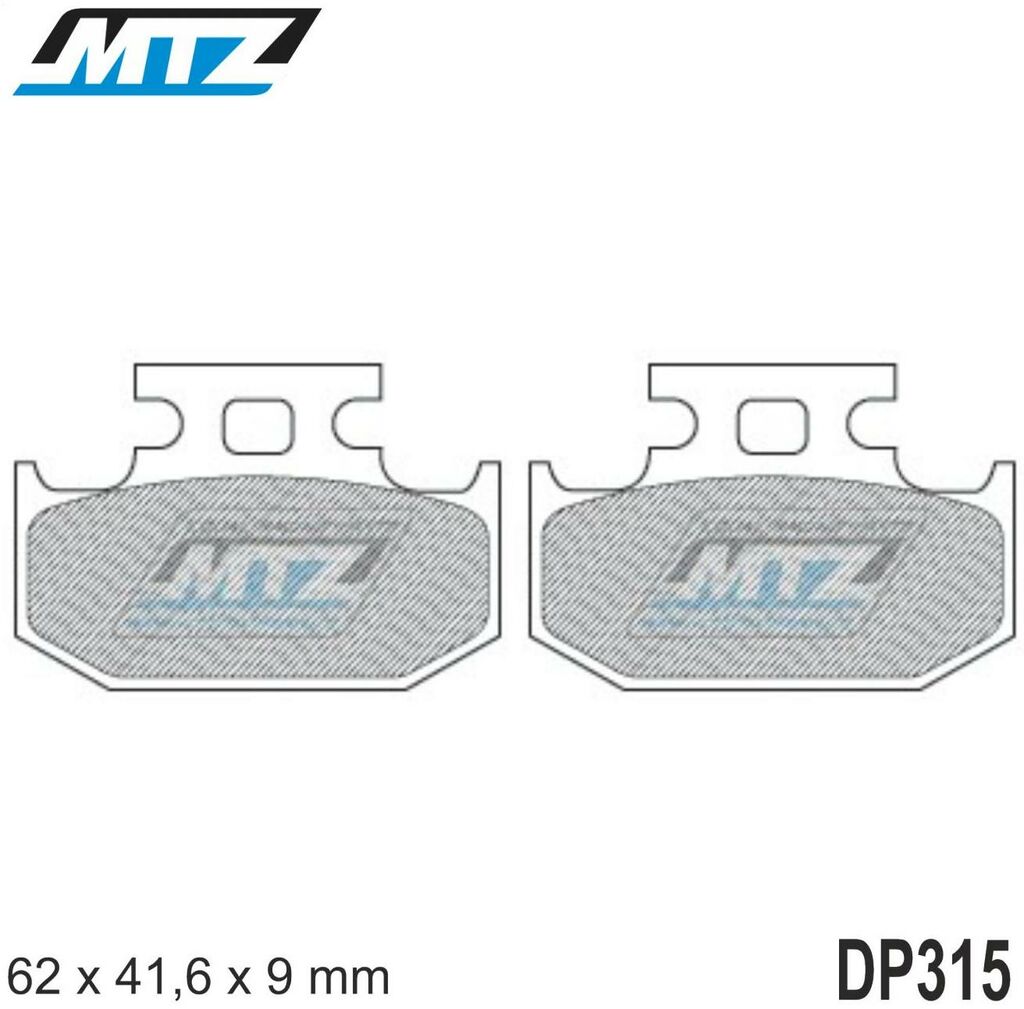 Obrázek produktu Destičky brzdové DP315-FM - MTZ směs Offroad Profi DP315-FM