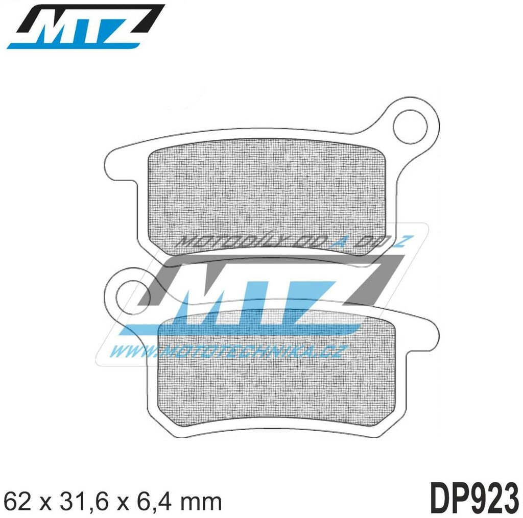 Obrázek produktu Destičky brzdové DP923-FM - MTZ směs Offroad Profi DP923-FM