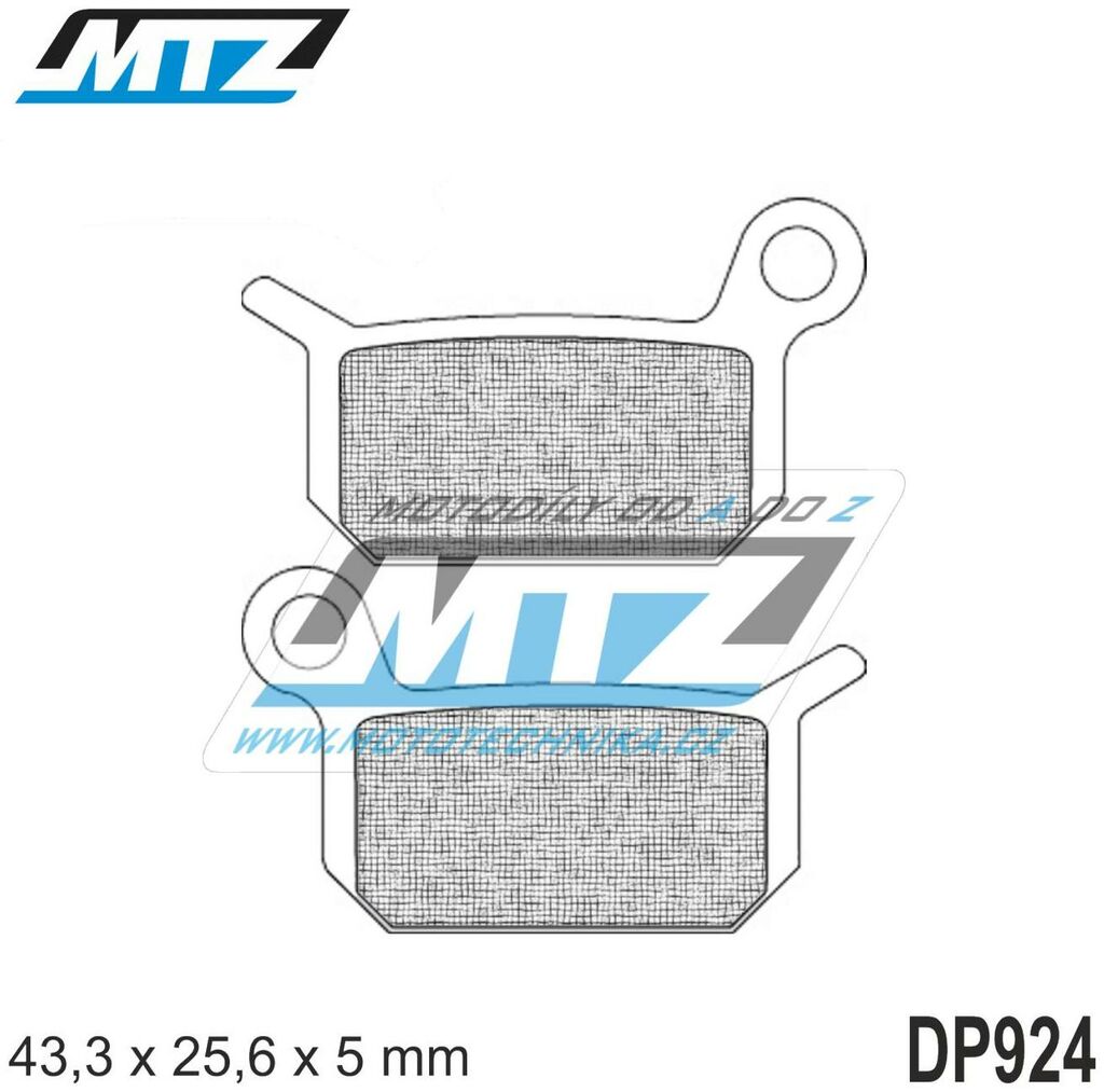 Obrázek produktu Destičky brzdové DP924-FM - MTZ směs Offroad Profi DP924-FM