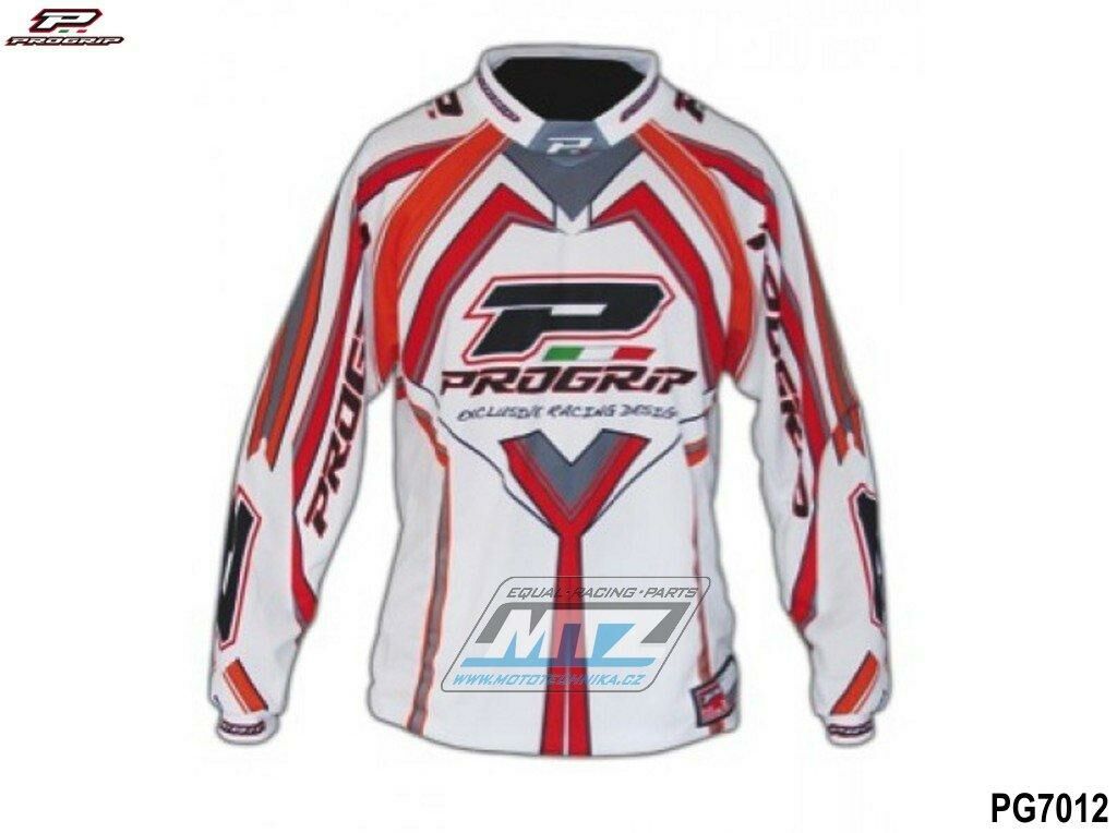 Obrázek produktu Dres motokros PROGRIP 7012 TOP WHITE - velikost M PG7012-TW-M