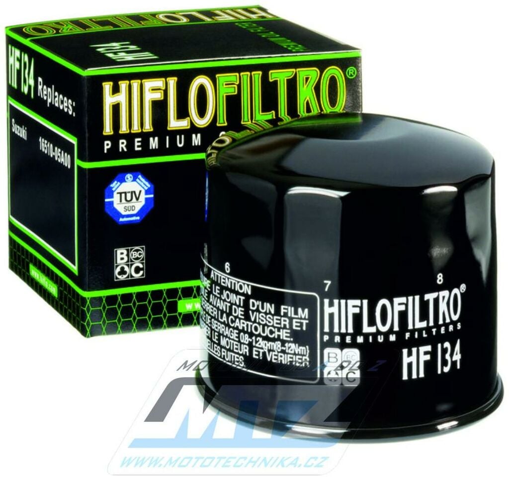 Obrázek produktu Filtr olejový HF134 (HifloFiltro) - Suzuki GV700 + VS700 + GSXR750 + VS750 + GV1200 + GV1400 HF134