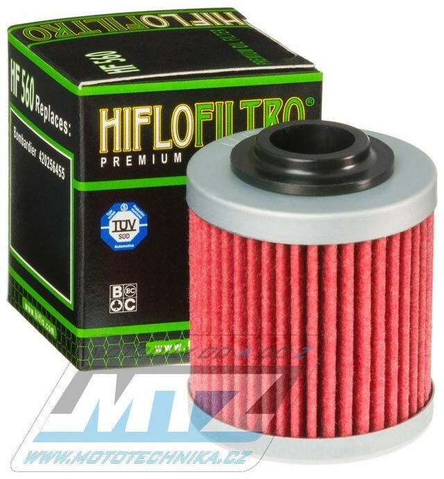 Obrázek produktu Filtr olejový HF560 (HifloFiltro) - Can-Am DS450 + DS450X + DS450 EFI + DS450 EFI X mx + DS450 EFI X xc (hf560) HF560