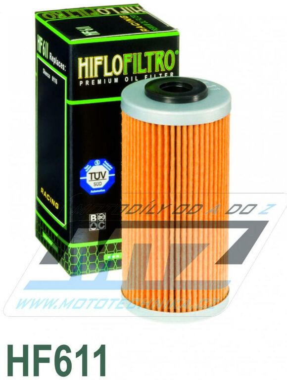 Obrázek produktu Filtr olejový HF611 (HifloFiltro) - BMW G450X + Husqvarna SMR449 + TC449+TE449+SMR511+TE511 + Sherco SEF250+SEF300+SEF450+SEF500 + SCF250+SCF300+SCF450+SCF500 / 04-23 HF611