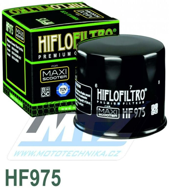 Obrázek produktu Filtr olejový HF975 (HifloFiltro) - Suzuki AN650 Burgman + AN650A / Z Burgman Executive (olejovy-filtr-hf975) HF975