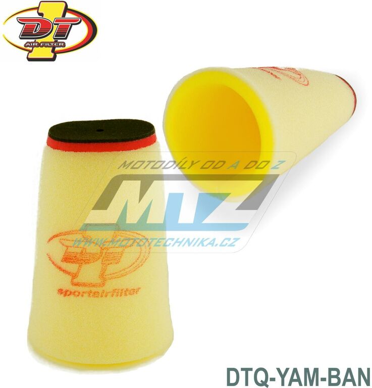 Obrázek produktu Filtr vzduchový - Yamaha 350 Banshee / 87-06 + YFZ350 Banshee / 87-06 (penovy-filtr-dt1-dtq-yam-ban)