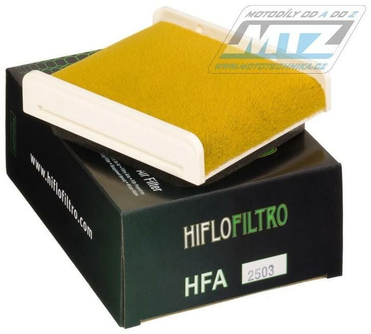Obrázek produktu Filtr vzduchový HFA2503 (HifloFiltro) - Kawasaki EX400A (GPZ400S) + EX500A (GPZ500S) + EX500D (GPZ500S) + EX500D Ninja 500R (hfa2503) HFA2503