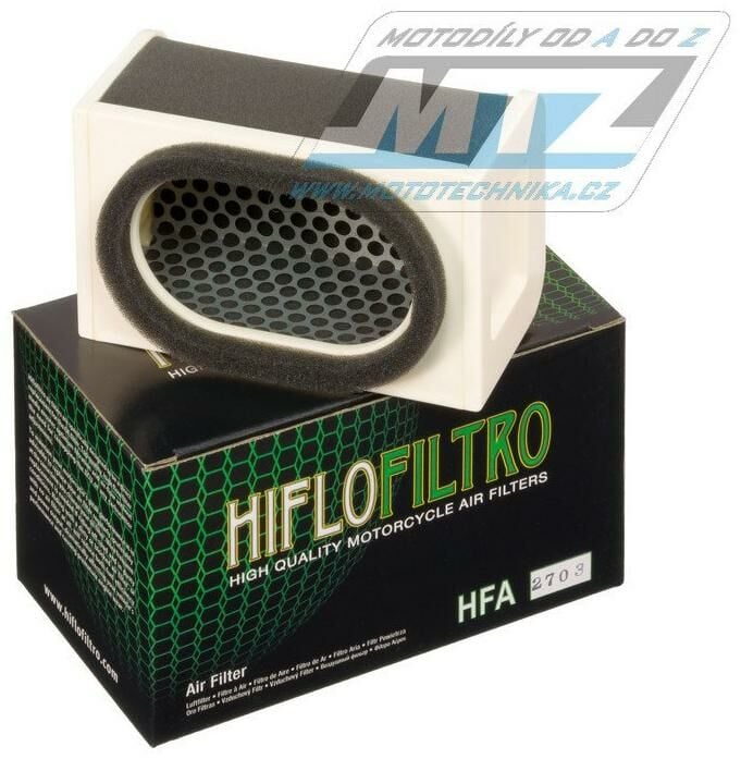 Obrázek produktu Filtr vzduchový HFA2703 (HifloFiltro) - Kawasaki ZR400 Zephyr + ZX400 D + Z550 + ZR550 Zephyr + ZX550 A4-A6 Unitrack + ZR750 + ZR750 Zephyr HFA2703