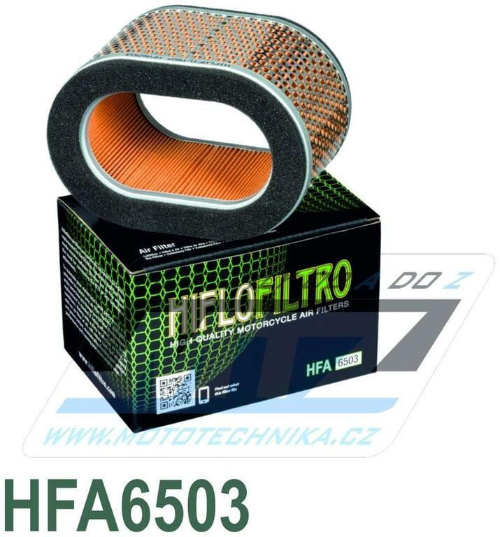 Obrázek produktu Filtr vzduchový HFA6503 (HifloFiltro) - Triumph 955i Daytona + 955i Speed Triple + 955 Sprint RS + 955 Sprint ST (vzduchovy-filtr-hiflofiltro-hfa6503) HFA6503