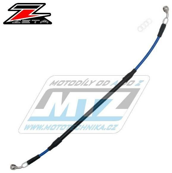 Obrázek produktu Hadice brzdová zadní Z-WHEEL BRAKE HOSE - ZETA W61-25022 - Suzuki RMZ250+RMZ450 + Kawasaki KXF250+KXF450 - modrá ZW6125022