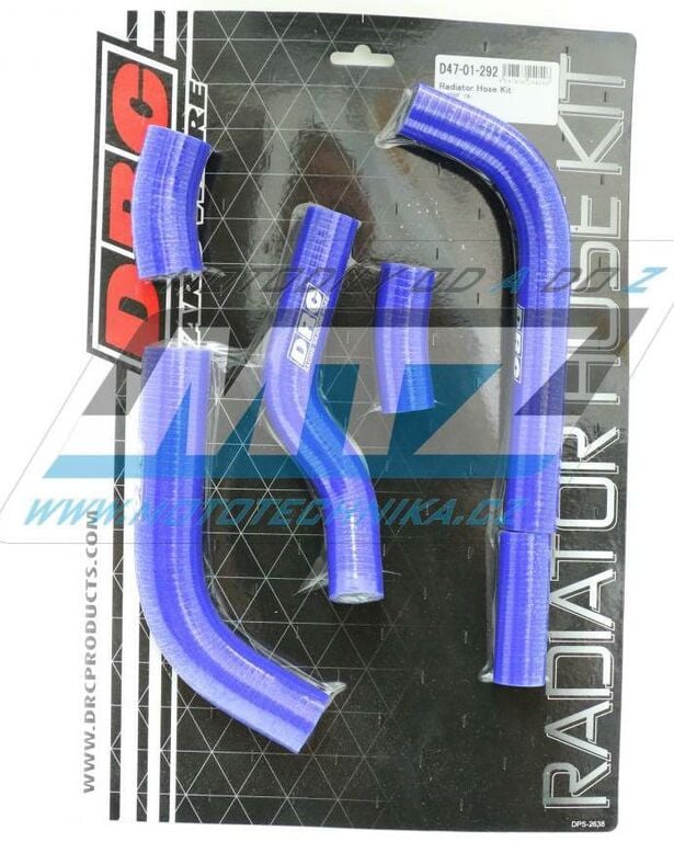Obrázek produktu Hadice chladiče DRC RADIATOR HOSE KIT - DRC D47-01-292 - Kawasaki KXF450 / 16-18 - modré (sada 6ks)