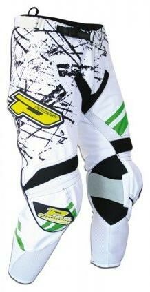 Obrázek produktu Kalhoty motokros PROGRIP 6010 - bílo-černo-zelené - velikost 38 PG6010-8/2-38