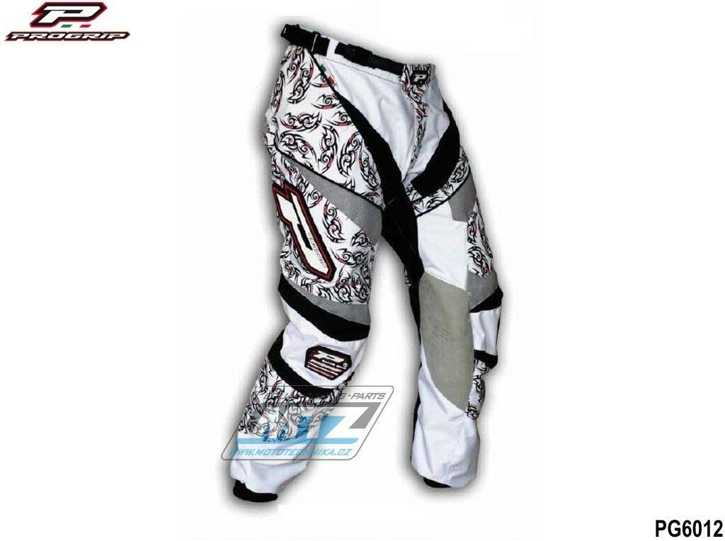 Obrázek produktu Kalhoty motokros PROGRIP 6012 TOP LINE - bílo-černo-šedé - velikost 38 PG6012-SW-38