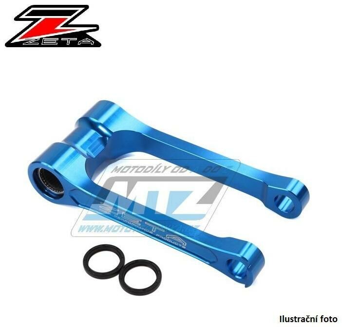 Obrázek produktu Kost přepákování ZETA RSL-LOW Lowering Link Kit - ZETA ZE56-05859 - Husqvarna TE150+TE250+TE300 + FE250+FE350+FE450+FE501 / 17-19 + TX125 / 17-18 modrá ZE5605859