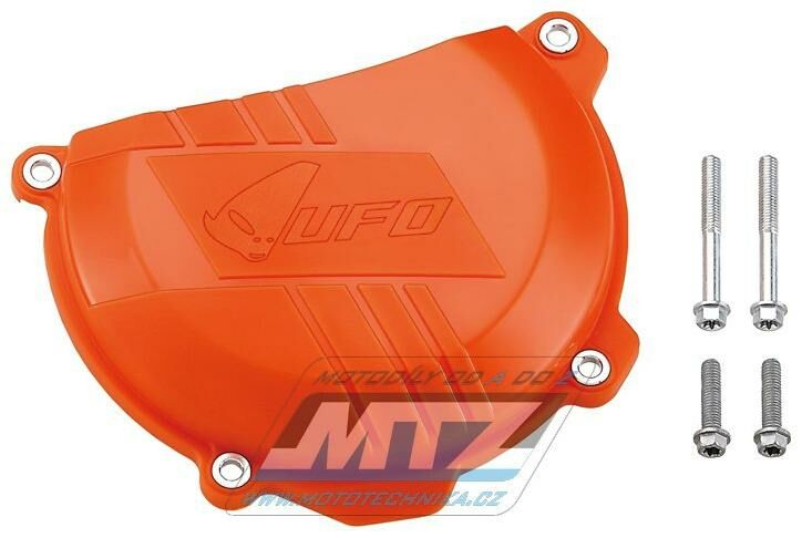 Obrázek produktu Kryt spojkového víka UFO KTM 450SXF / 13-15 + 450EXC / 12-16 + 500EXC / 12-16 + Husqvarna FC450+FE450+FE501 - oranžový UF2410-07